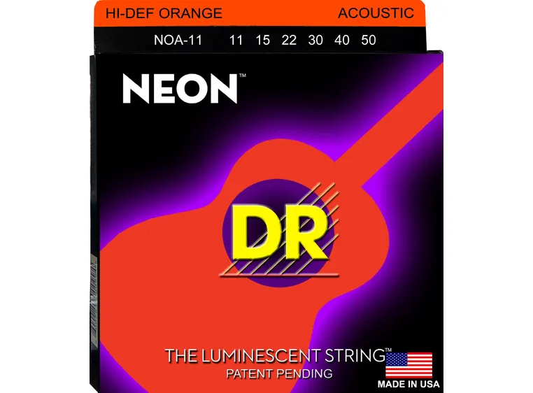 DR Strings NOA11 Neon Orange (011-050) Medium-Light 